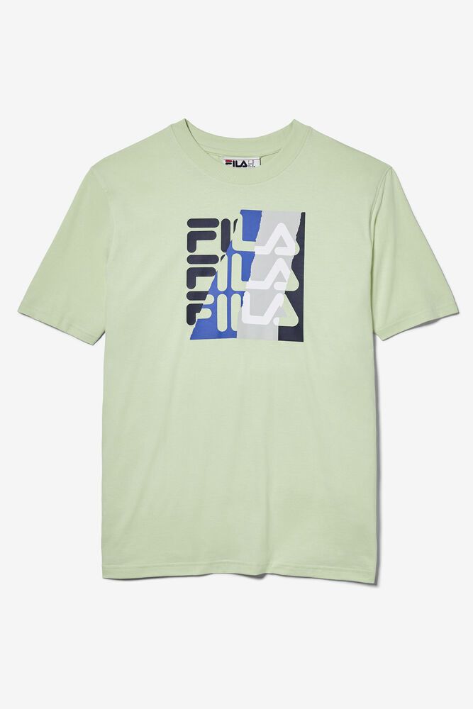 Fila Eston Graphic T-Shirt Green - Mens - 62173FRHM